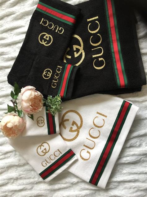 gucci towel fake|Gucci hand towels.